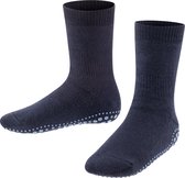 FALKE Catspads antislip noppen katoen merinowol huissokken kinderen blauw - Maat 35-38