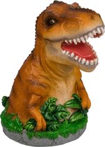 Out of the Blue Tirelire Dinosaurus T-REX - marron - polyrésine - 15 x 13 cm - avec bouchon - Pour enfant