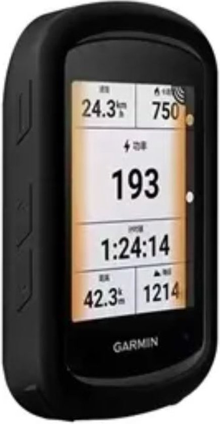 Beschermhoesje + screenprotector voor Garmin Edge 540 - Siliconen beschermhoes voor fietsnavigatie - zwart - ONF dutch cycling