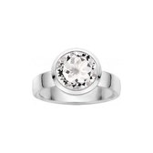 Quinn - zilveren ring met witte topaas - 021803620