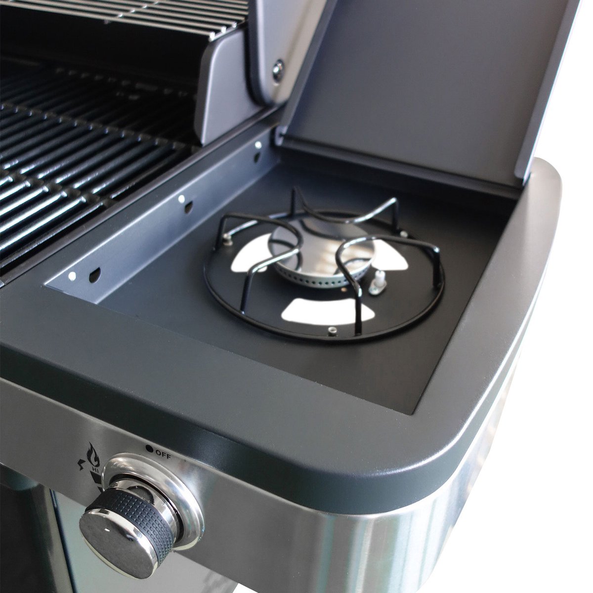 Cook'in Garden - Gasbarbecue FIDGI 3 met thermometer - 3 branders + 115kW kookplaat