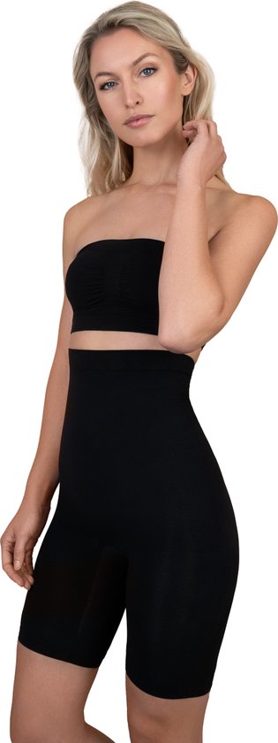 Bye Bra Soft Touch Seamless High Waist Short, Black, L