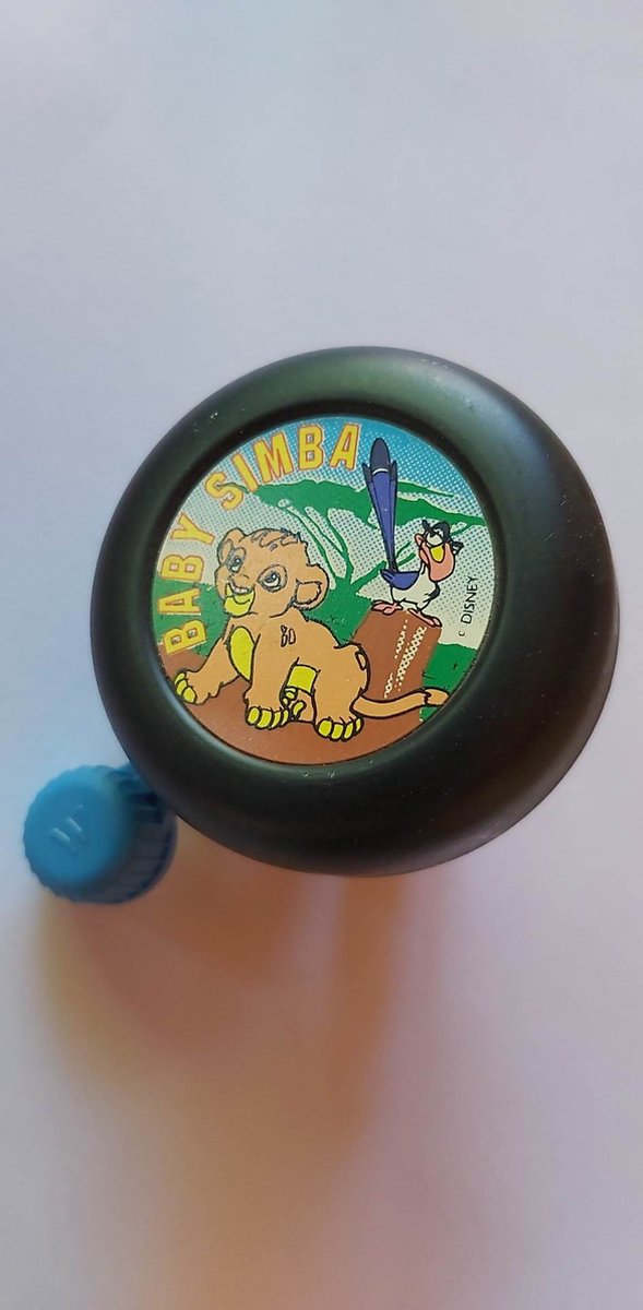 Widek - Fietsbel - Lion King - Baby Simba - Zwart / blauw