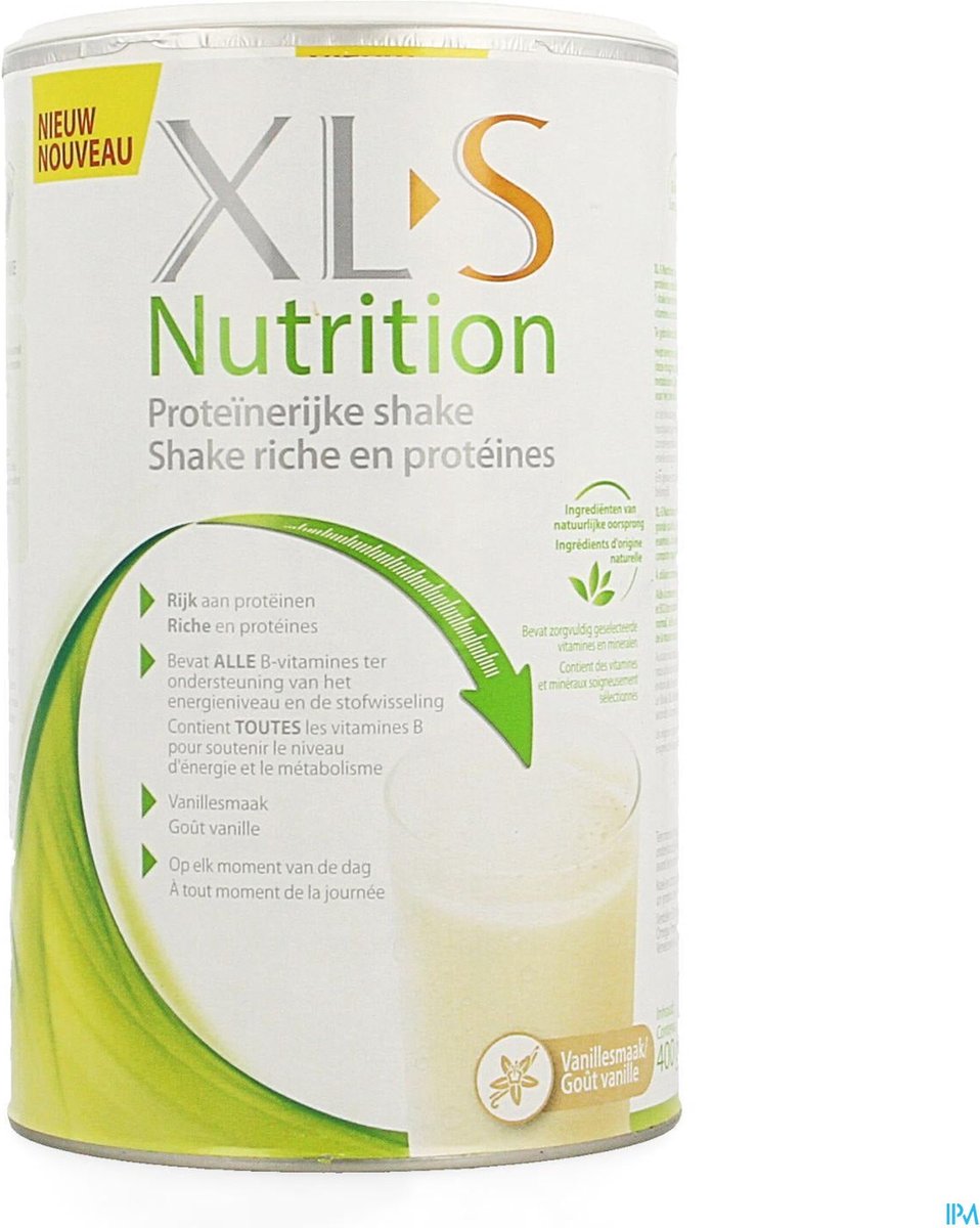 XLS Nutrition Proteïnerijke Shake Vanille 400 g