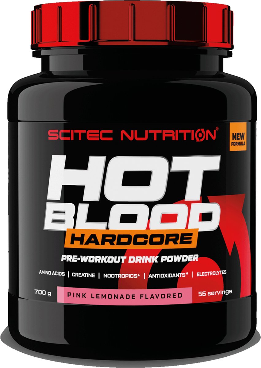 Scitec Nutrition - Hot Blood Hardcore Pre-Workout (Pink Lemonade - 700 gram)