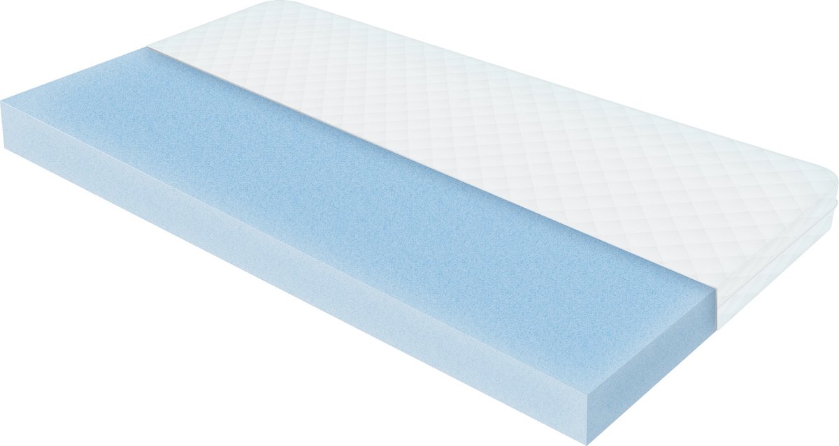 ML-Design Kindermatras 60x120 cm, Orthopedisch, 7 zones, Koudschuim, Oeko Tex Certified, Hoes
