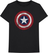 Captain America - T-shirt homme Cracked Shield - Blauw - M
