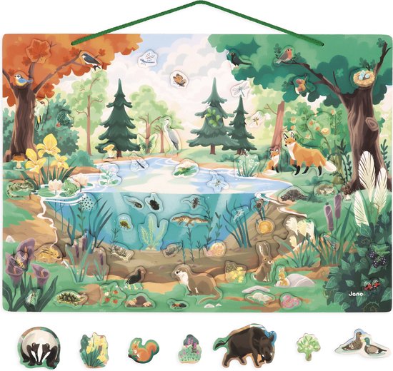 Afbeelding van het spel Janod WWF - Magnetisch bord Flora en Fauna