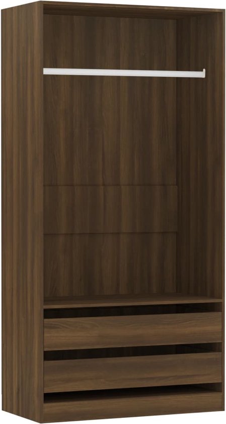 vidaXL-Kledingkast-100x50x200-cm-bewerkt-hout-grijs