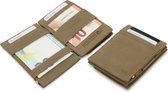 Garzini compacte Portemonnee voor heren en dames uit leder, Kaarthouder met RFID-bescherming, Portefeuille met plaats voor 10 kaarten, Magic Wallet Essenziale, Grijs