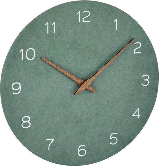 Horloge TFA Holz balayage vert 30 cm