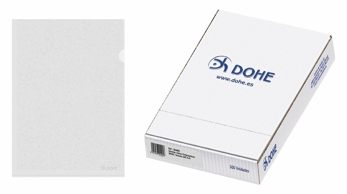 Documentenhouder DOHE Transparant A4 (100 Stuks)