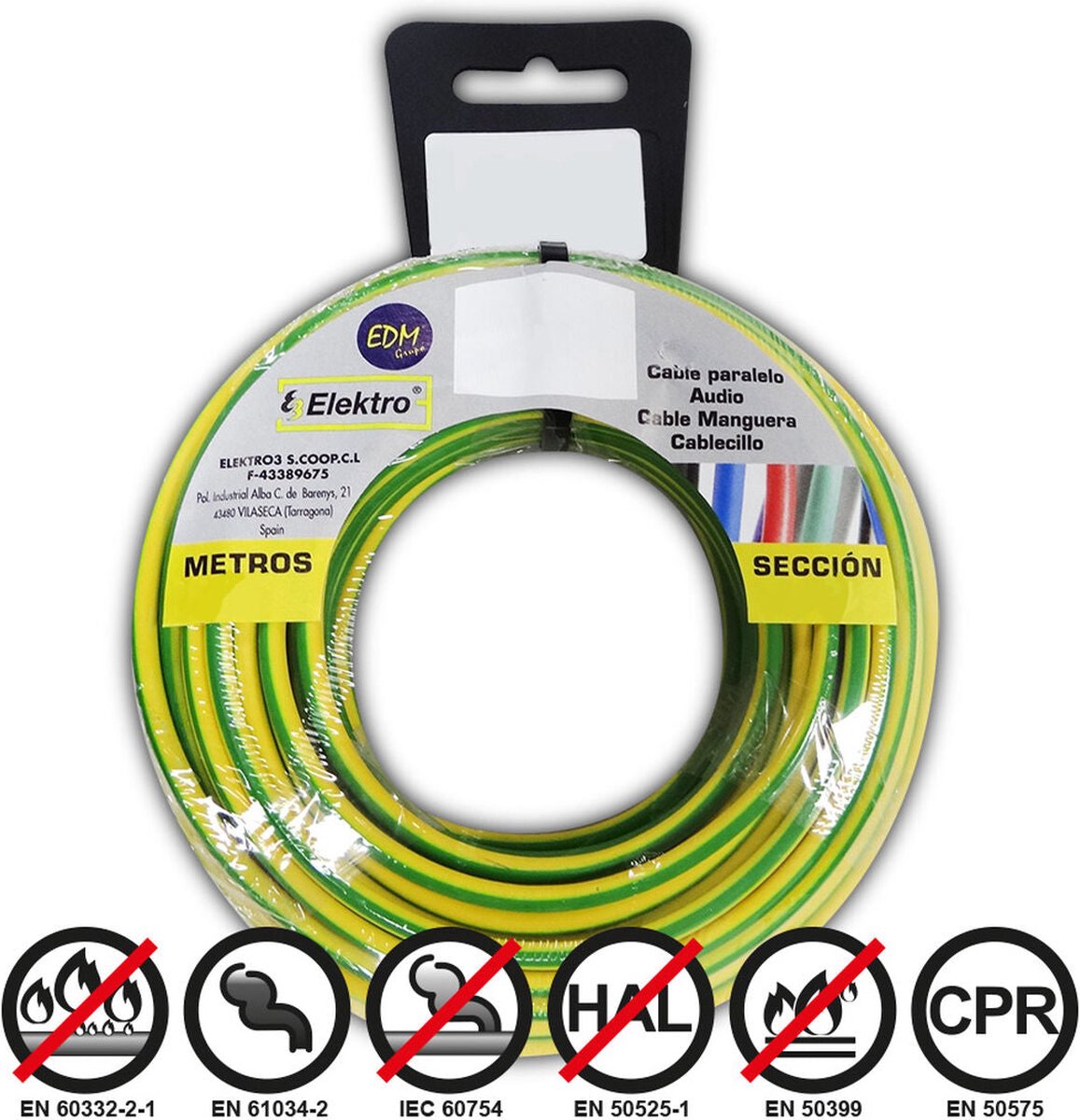 Coaxial TV Antenna Cable EDM 20 x 4 mm 20 m
