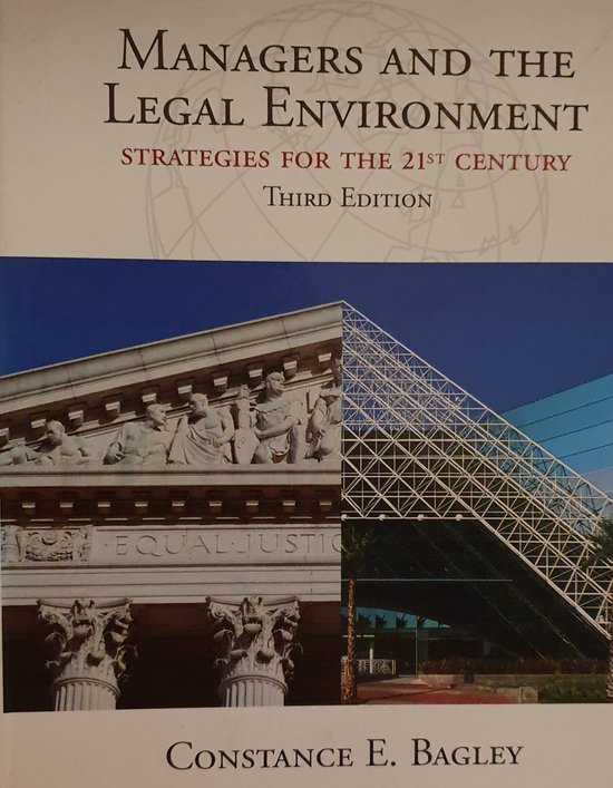Managers and the Legal Environment - cover