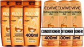 LOREAL Elvive Extraordinary Oil Nourishing XL - Shampooing 3 x 400 ml & Après-shampooing 3 x 400 ml
