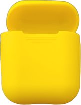 Let op type!! Draadloze koptelefoon schokbestendig silicone beschermhoes voor Apple AirPods 1/2 (geel)