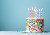 Papieren placemats - Verjaardagstaart - 100 stuks - 42cm x 29,7cm - Verjaardag, Dessert, Cake