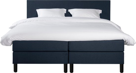 Adore Boxspring Milos - Complete luxe set Donkerblauw 180 x 210 cm
