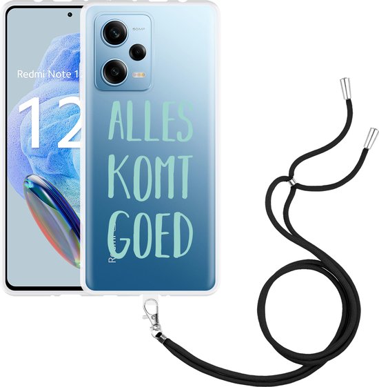 Cazy Hoesje Met Koord Geschikt Voor Xiaomi Redmi Note 12 Pro 5g Alles Komt Goed Bol 2514