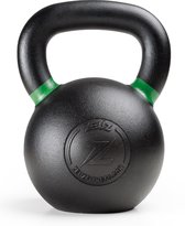 ZEUZ Kettlebell 24 KG – Gewichten voor Fitness & CrossFit - Conditie & Krachttraining – Gietijzer – Groen