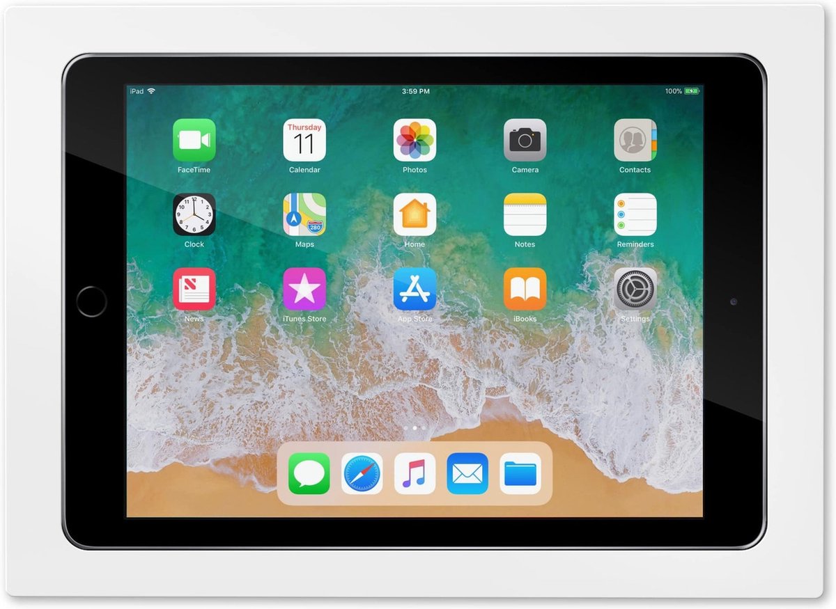iPad 9.7 inbouw wandhouder Wit