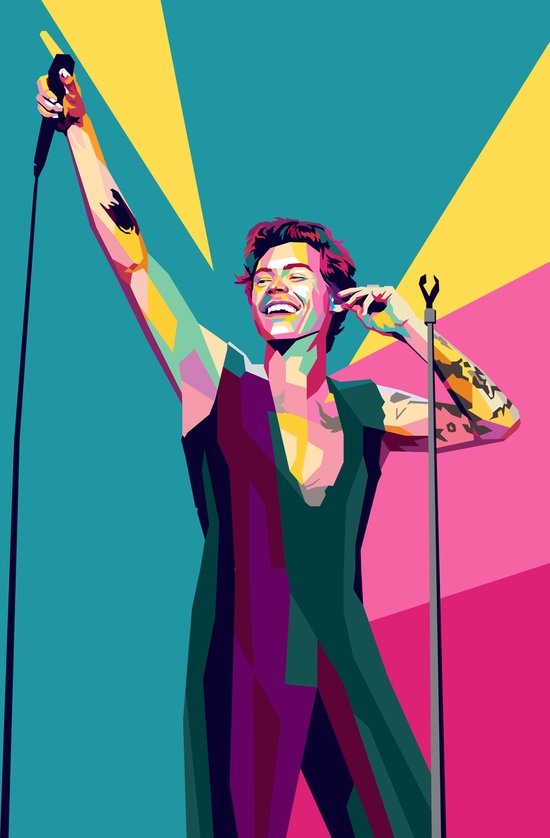 Harry Styles | Harry's House | Harry Style Pop Art | Zanger Poster | | Geschikt om in te lijsten