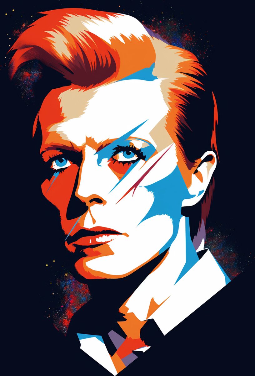 David Bowie Poster - Rock - Zanger - Space Oddity - David Bowie - posters - formaat 60x90cm - 466