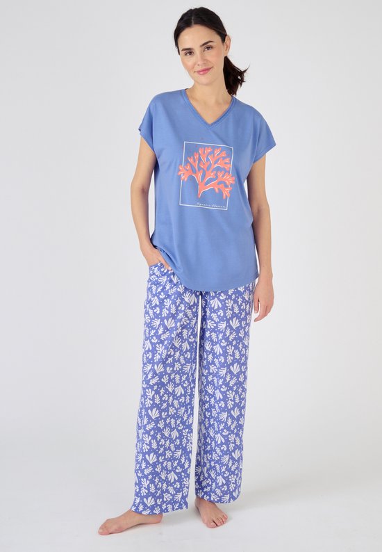 Damart - Pyjama - Femme - Blauw - 42- 44 (M)