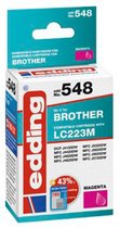 Edding Inktcartridge vervangt Brother LC223M Compatibel Single Magenta EDD-548 18-548