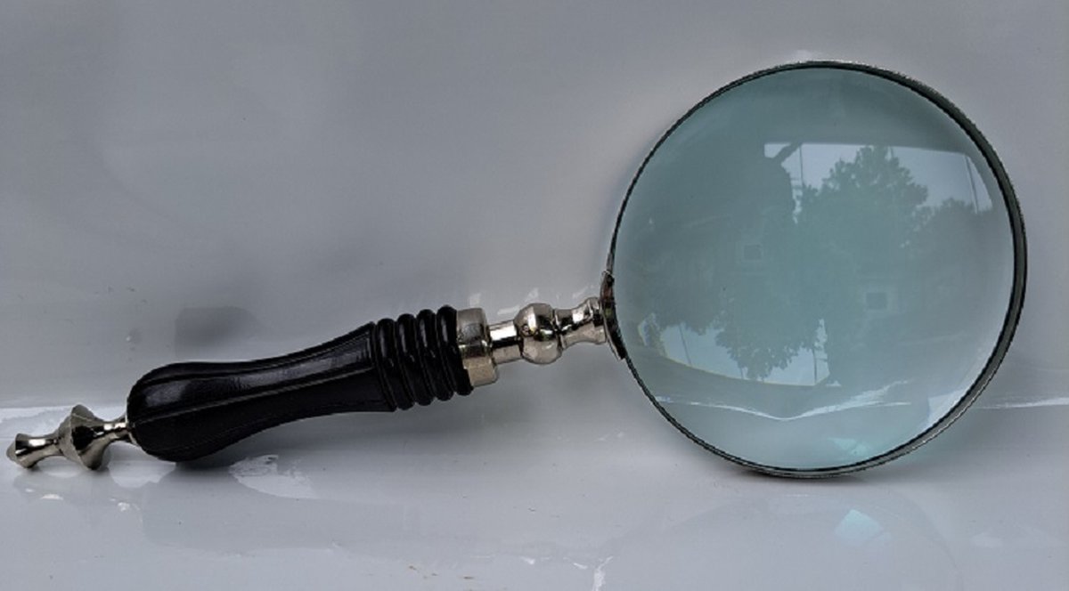 Denza - Vergrootglas A5059/1400 decoratief of functioneel te gebruiken - loep - antieke look