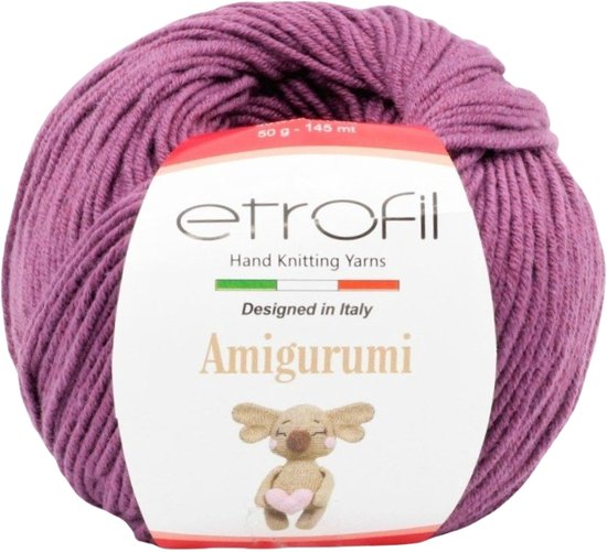 Etrofil Amigurumi Fils à coudre- Coton au crochet violet