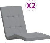 vidaXL-Coussins de chaise de terrasse-2-pcs-tissu-oxford-gris