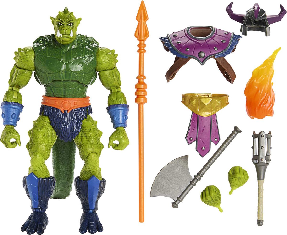 Mattel Whiplash 21 Cm Masters Of The Universe Figuur Groen