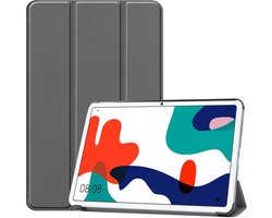 Tablethoes geschikt voor Huawei MatePad 10.4 Hoesje - Tri-Fold Book Case - Grijs