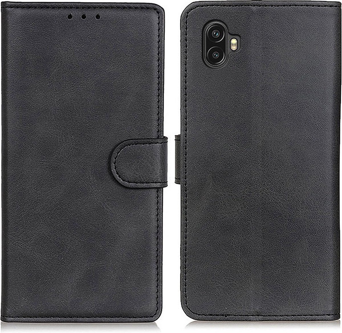 Coverup Luxe Book Case - Geschikt voor Samsung Galaxy Xcover 6 Pro Hoesje - Zwart