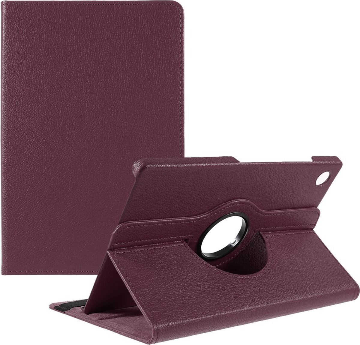 Tablethoes geschikt voor Samsung Galaxy Tab A8 10.5 (2021) Hoesje - 360° Rotating Book Case - Paars