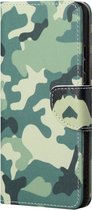 Coverup Book Case - Geschikt voor Nokia G10 / G20 Hoesje - Camouflage