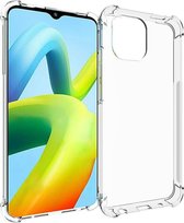 Coverup TPU Back Cover met AirBag Corners - Geschikt voor Xiaomi Redmi A1 / A2 Hoesje - Transparant