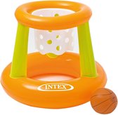 INTEX - Drijvend behendigheidsspel - Basketbalspel - Basketbalset zwembad - Waterbasketbal - Waterspel kinderen - Speelzwembad - kinderzwembad - Opblaasbaar basketbalspel