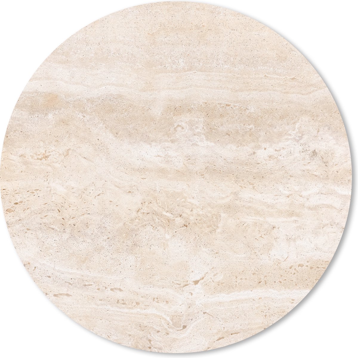 Muismat rond 30x30 cm - Mousepad Marmer - Stenen - Zand - Textuur - Ronde muismatten