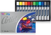 Colorino Artist-12 kleuren oliepastel-Pastelkrijt