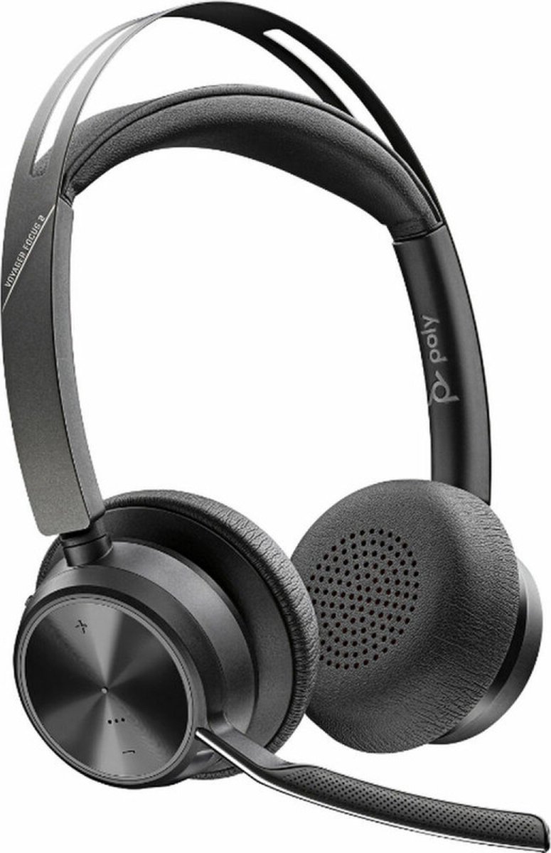 POLY Voyager Focus 2 UC Headset Hoofdband USB Type-A Bluetooth Oplaadhouder Zwart