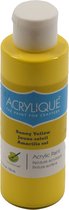 Acrylverf waterbasis Sunny Yellow " zonniggeel " 118ml - Sneldrogend waterbasis Permanent