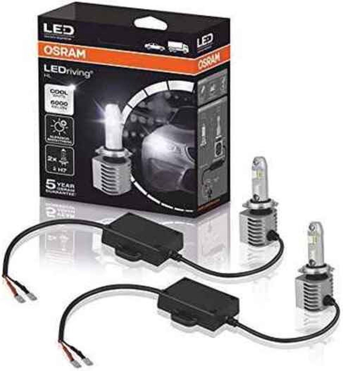Kit ampoules LED Osram H7 LEDriving HL Gen2 67210CW PX26D