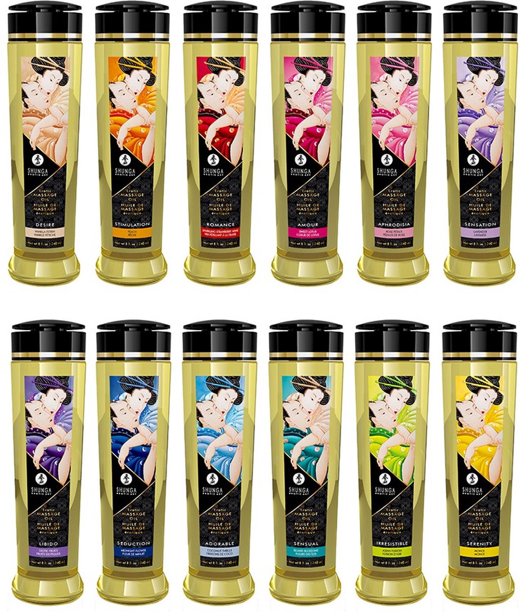 Goedkoopste Shunga - Erotic Massage Oil Libido Exotic Fruits Erotische massageolie Libido exotisch fruit - 240ml