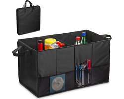 Nevya | Kofferbak organizer | Kofferbak tas | Stayhold | Zwart | Opvouwbare kofferbak organizer