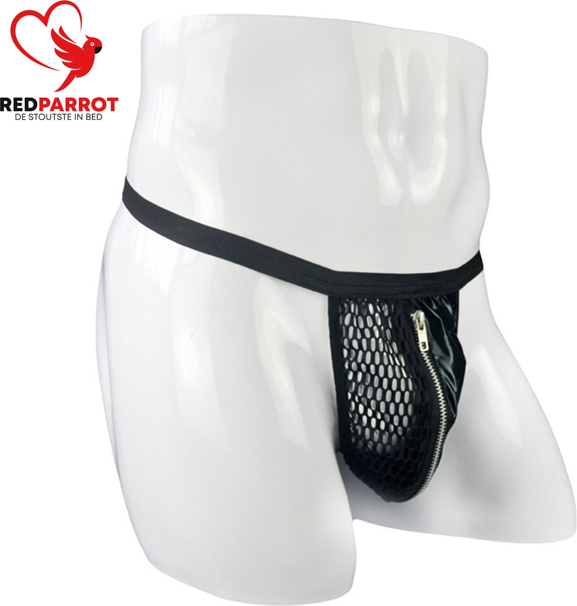 Goedkoopste BDSM Ondergoed doorschijnend met rits | Latex en transparant | Erotisch en verleidelijk | Met ritssluiting | Heren | G-string | Voor hem