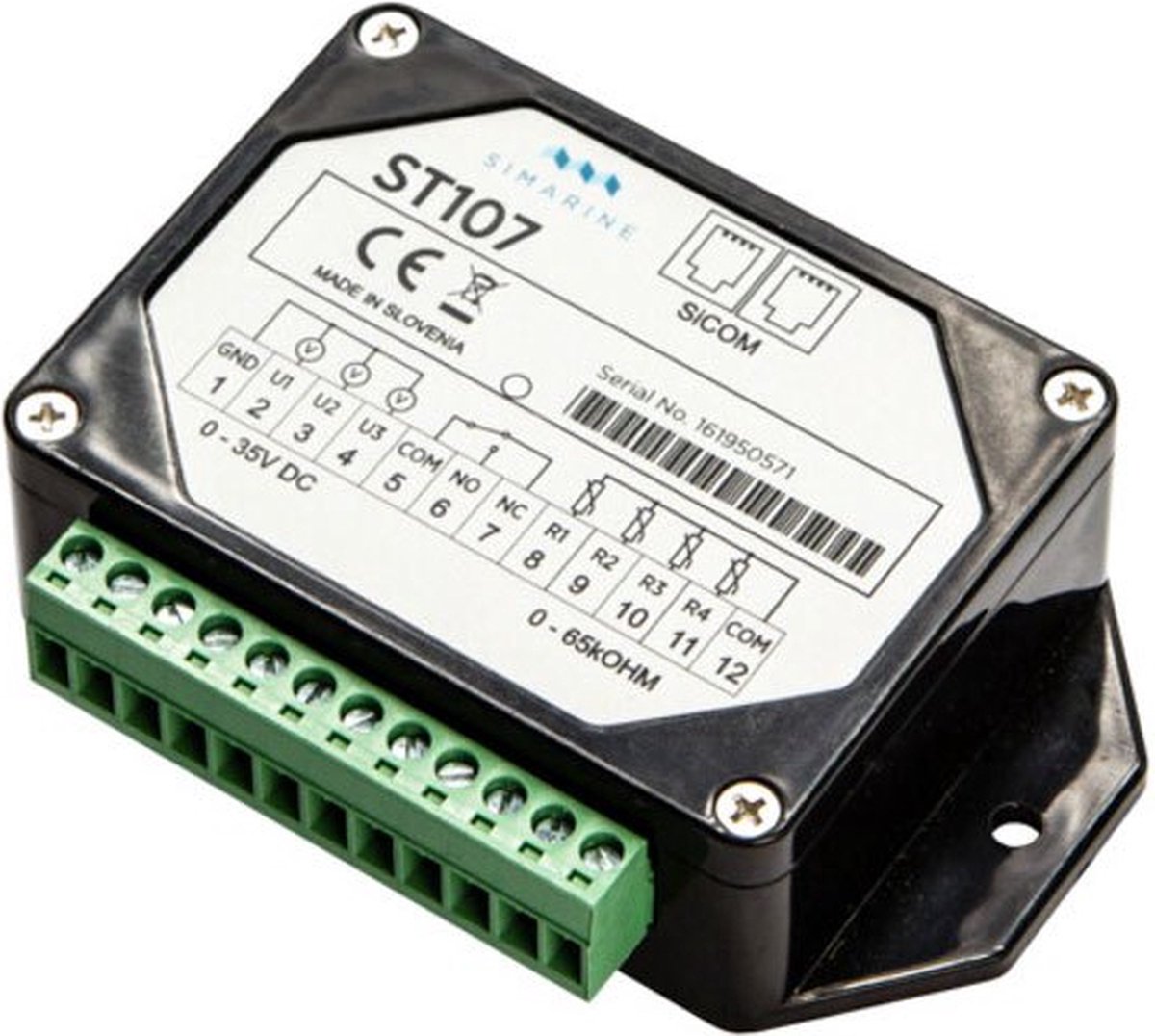 Tankniveau en voltagemodule ST107, 6 - 35V DC, 112 x 72 x 31 mm