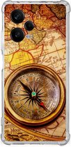 Telefoon Hoesje Xiaomi Redmi Note 12 Pro Hoesje met transparante rand Kompas
