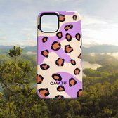 OMAZU premium luxury case iPhone 13 Anti-Shock Case/ Hoesje - hoge kras krasbestendigheid - Kleur Leopard